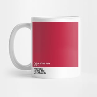 Pantone 18-1750 TCX Viva Magenta , color of the year 2023 Mug